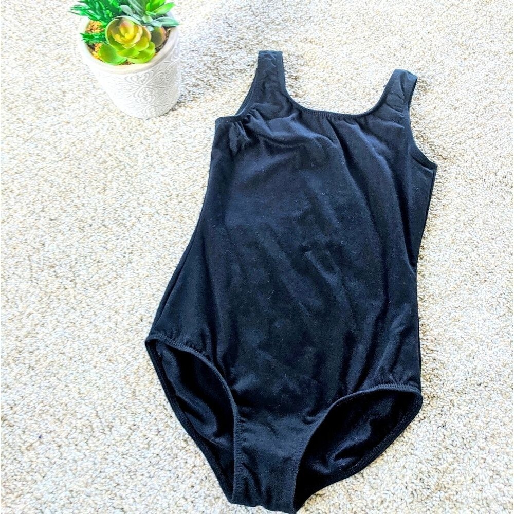Girls Black Leotard danz n motion 6x-7